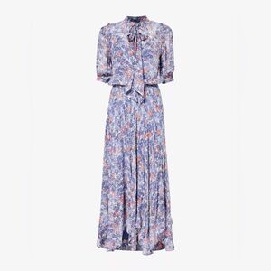 Ralph Lauren Blue Floral Maxi Dress